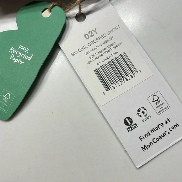 MC Girl Cropped Short size 2 - Great Gifts for a girl - Picture 4 of 7